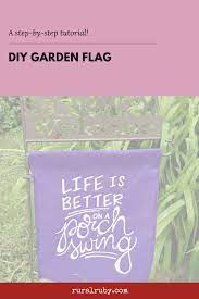 diy garden flag a step by step