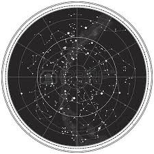 Stock Vector Celestial Map Night Skies Map Vector