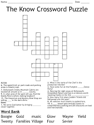 the know crossword puzzle wordmint