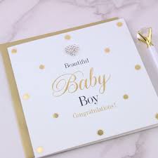 Baby Boy Congratulations Card Love Unique Home Gifts