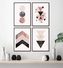 Set Of 4 Able Geometric Prints
