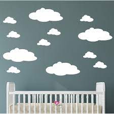 Fluffy White Cloud Wall Stickers
