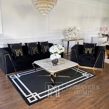 black velvet quilted sofa modern in a