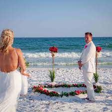 intimate barefoot beach wedding package