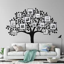 family tree picture frame wall decal