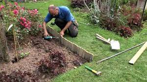 how to install log roll edging you