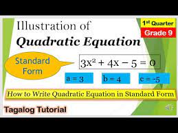 Equation Is Quadratic Or