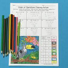 Practice using the various order of operations with these great math worksheets. My Math Resources Order Of Operations Toucan Coloring Picture 5 Oa A 1