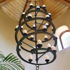 Francisco Chandelier Wrought Iron