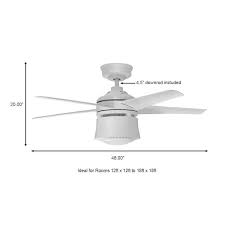 integrated led indoor white ceiling fan