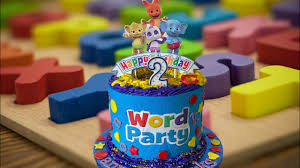 word party themed cake you