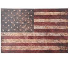 Distressed American Flag Wood Wall