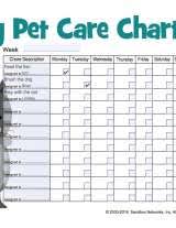 Pet Care Chore Chart Free Printable For Kids Familyeducation
