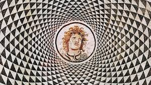 rome mosaic medusa clic art