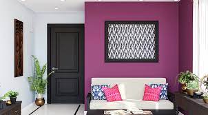 Trendy Purple Living Room Design