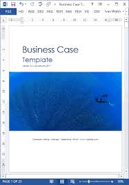vorlage business case ms word or