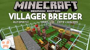 minecraft bedrock villager breeder