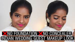 no concealer wedding guest makeup look