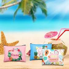 beach theme cosmetic bag