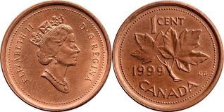 1 Cent Elizabeth Ii 3rd Portrait Canada Numista