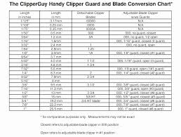 Memorable What Size Clipper Blades Chart Andis Detachable