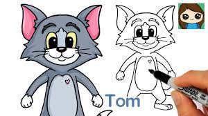 how to draw tom cat tom and jerry
