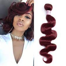 Auburn hair is timeless and super sexy and chic. Amazon Com Aigemei 8a Burgundy Red Bundles Body Wave Brazilian Virgin Human Hair Color 99j Wine Red Hair Weaves Double Wefts Hair Extensions 10 99j Beauty
