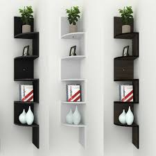Modern 5 Tier Corner Floating Shelves