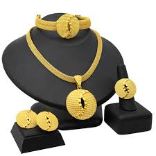 sorrowso 24k gold plated dubai necklace