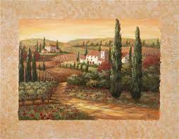 Vivian Flasch Tuscan Sunset Ii Painting
