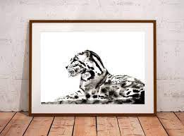 Buy Snow Leopard Art Print A5 Or A4