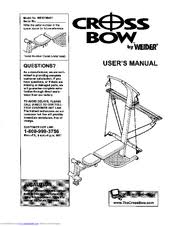 Weider Crossbow Manuals