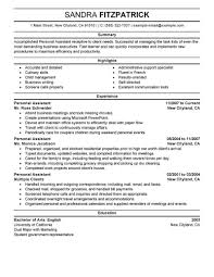 Best Personal Assistant Resume Example Livecareer