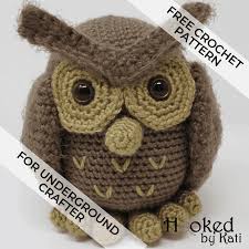 hygge owl free crochet pattern for