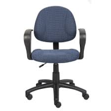 Proceed mid back upholstered fabric office chair. Boss Office Products Fabric Deluxe Posture Task Chair With Loop Arms Blueblack Office Depot