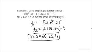 Solve A Trigonometric Equation