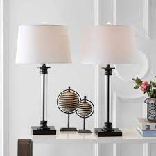 Clear Glasetal Table Lamp Set
