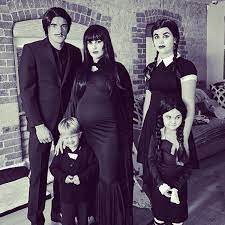 Rebekah Vardy and husband Jamie dress up as the Addams Family for epic  Halloween with the kids - Mirror Online
