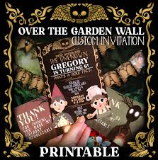 over the garden wall party invitation
