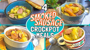 smoked sausage crockpot meals
