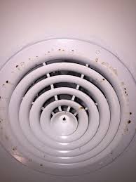 drip stains on circular ac vents