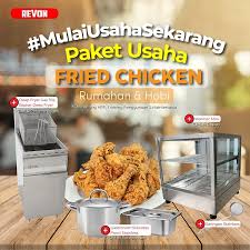 Biasanya deep fryer digunakan untuk menggoreng ayam dan kentang. Paket Alat Usaha Fried Chicken Rumahan Tutorial Pelatihan Revon