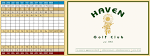 Scorecard - Haven Golf Course
