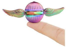 rainbow metal fidget spinner toy for