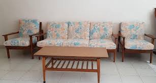 old fashion wooden sofa set furniture