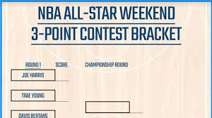 Looking for 2020 ncaa tournament printable bracket collegebasketballtalk? 3 Point Contest Printable Bracket For 2020 Nba All Star Weekend