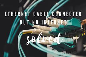 Ethernet connected but no internet