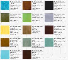 Pin On Acid Stain Color Charts