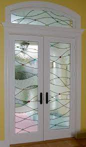 Contemporary Stained Glass Door