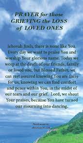 prayer when grieving the loss of a